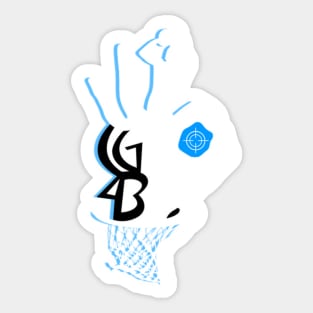 CG43 Logo (White) Sticker